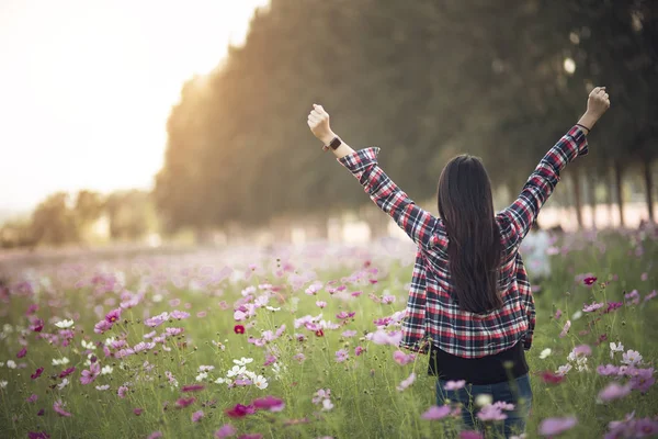 sunset evren çiçek alan bir güzel kız. fr kavramı