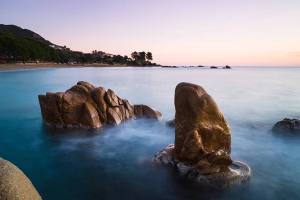 Amanecer Santa Maria Navarrese Cerdeña Italia — Foto de Stock