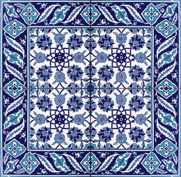 Kiremit doku çiçek stil süsleme