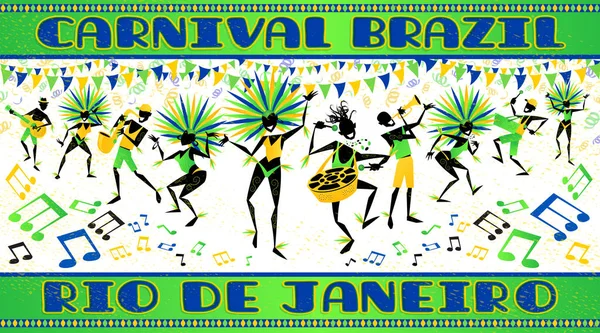 Rio Carnival Poster — Stock Vector