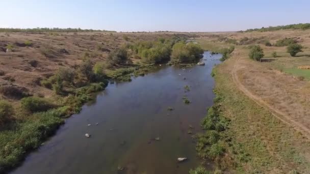 Drohnenblick Auf Den Bug River Ukraine — Stockvideo