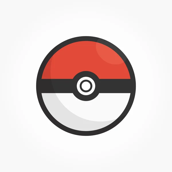 RED POKEBALL Royalty Free Stock SVG Vector and Clip Art