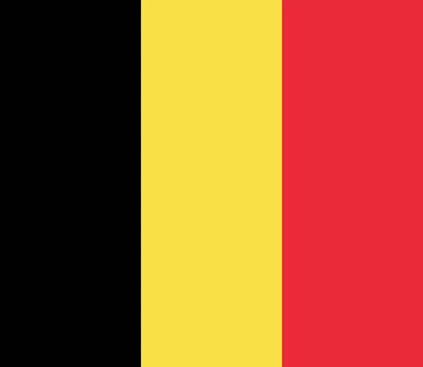 Bandera vectorial oficial de Bélgica. Reino de Bélgica  . — Archivo Imágenes Vectoriales