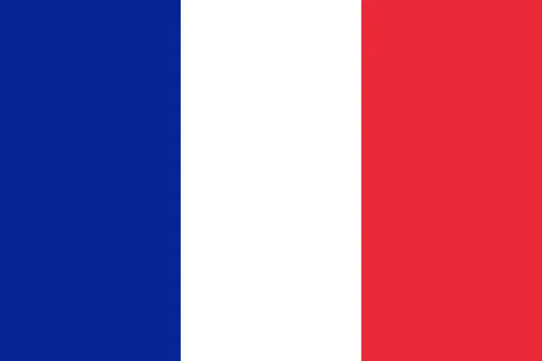 Bandera vectorial oficial de Francia. República Francesa  . — Archivo Imágenes Vectoriales