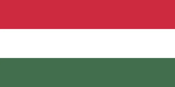 Официальный векторный флаг Венгрии  . — стоковый вектор