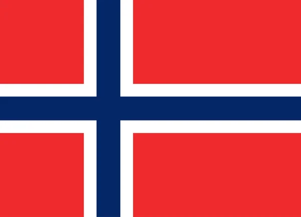 Διάνυσμα επίσημη σημαία της Νορβηγίας. Βασίλειο της Νορβηγίας . — Διανυσματικό Αρχείο