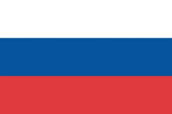 Russlands offisielle vektorflagg. Den russiske føderasjon  . – stockvektor