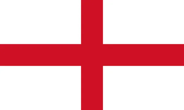 Bandera vectorial oficial de Inglaterra. Parte del Reino Unido  . — Vector de stock