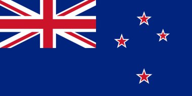 Yeni Zelanda bayrağı resmi vektör . 
