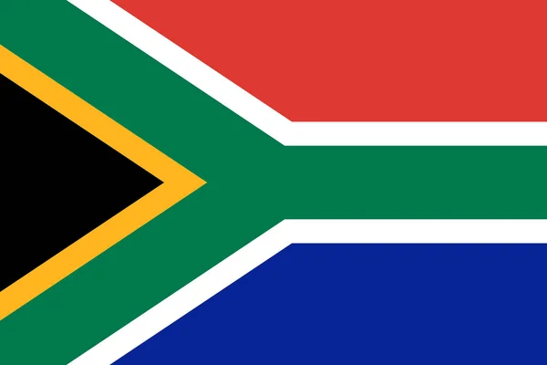南アフリカ共和国の公式のベクトル フラグ。南アフリカ共和国 . — ストックベクタ