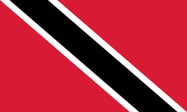 Officiële vector vlag van Trinidad en Tobago. Republiek Trinidad en Tobago . — Stockvector