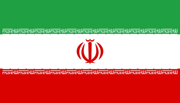 Oficiální vektor vlajka íránské islámské republiky . — Stockový vektor