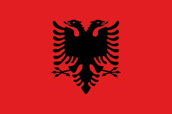 Officiële vector vlag van Albanië — Stockvector