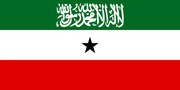 Bendera vektor resmi Republik Somaliland  . - Stok Vektor