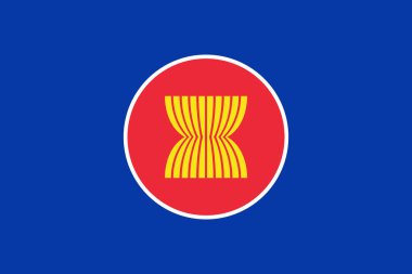Asean resmi vektör bayrağı ( Güneydoğu Asya Ülkeleri Birliği ) .