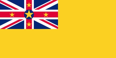 Niue vektör resmi bayrağı .