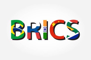 BRİK 'ler. 5 ülkenin (Brezilya) derneği. Rusya 'ya. Hindistan. Porselen. Güney Afrika )