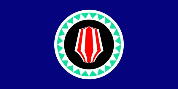 Vector van de officiële vlag van de autonome regio van Bougainville — Stockvector