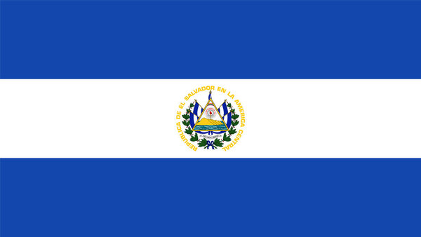 Official vector flag of El Salvador