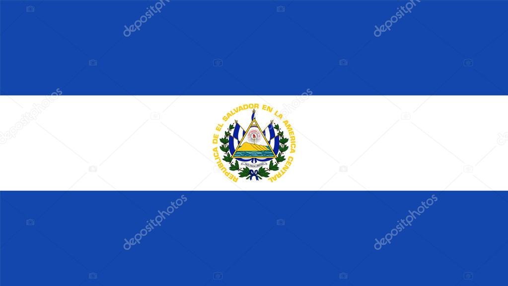 Official vector flag of El Salvador
