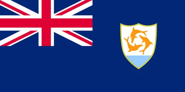 Officiële vector vlag van Anguilla — Stockvector