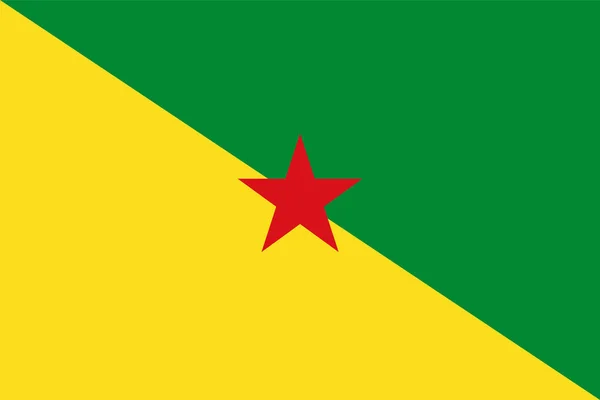 Bendera vektor resmi Guyana Prancis - Stok Vektor