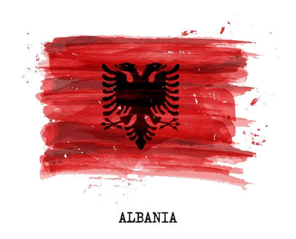 Bandeira de pintura aquarela de Alabia. Vetor — Vetor de Stock