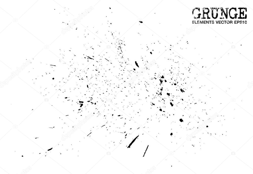 Grunge style of dust particles background and texture . Vector