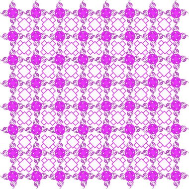 Beyaz arkaplanda soyut desen, mor ve pembe renkler