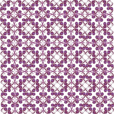 Beyaz arka planda desen, mor fasulye filizi ve bezelye.