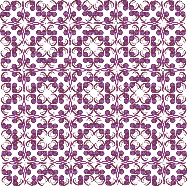 Motif Pousses Haricot Violet Pois Sur Fond Blanc — Image vectorielle