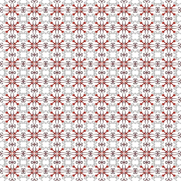 Hintergrundmuster Rot Und Grau Auf Weißem Hintergrund — Stockvektor