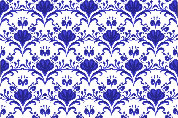 Lignes Bleues Motif Sans Couture Sur Fond Blanc Convient Pour — Image vectorielle