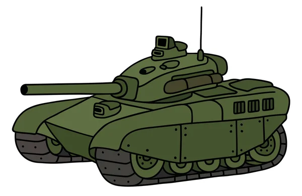 재미 있는 탱크 만화 — 스톡 벡터