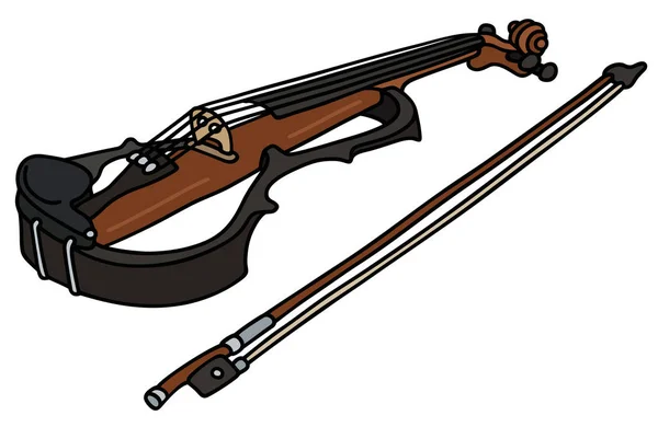 Modern electric violin — Stock Vector