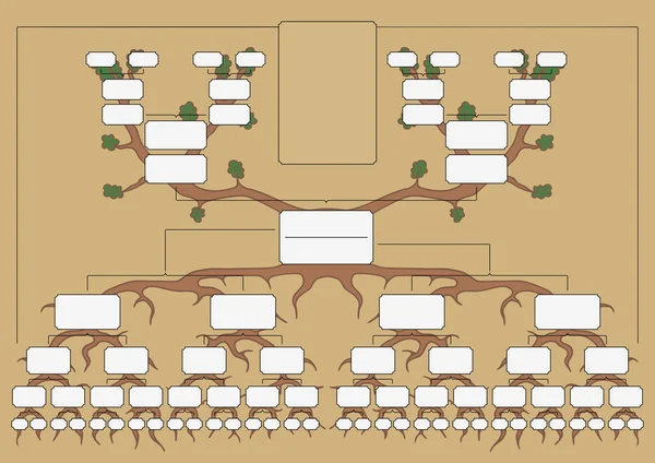 El árbol genealógico — Archivo Imágenes Vectoriales