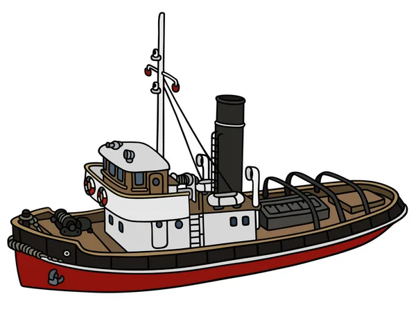 Oude haven sleepboot — Stockvector