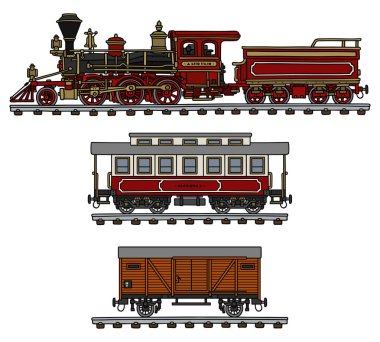 Klasik Amerikan buharlı tren