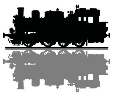 Vintage buharlı lokomotif