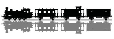vintage buhar tren