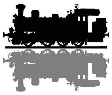 Vintage buharlı lokomotif