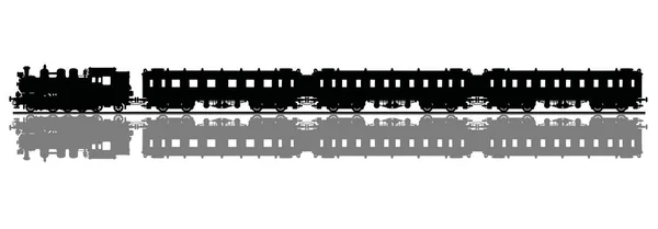 Train à vapeur classique — Image vectorielle