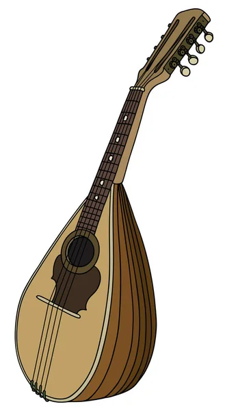Klasik küçük mandolin — Stok Vektör