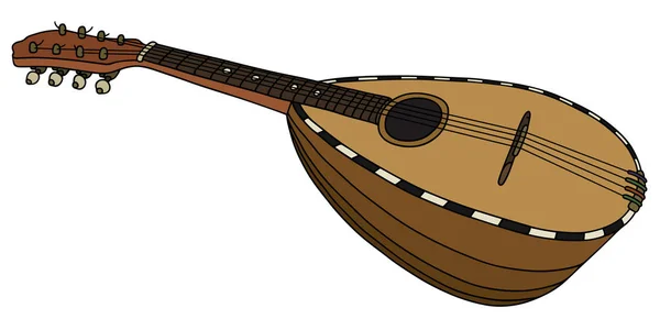 Historical italy mandolin — Stock Vector