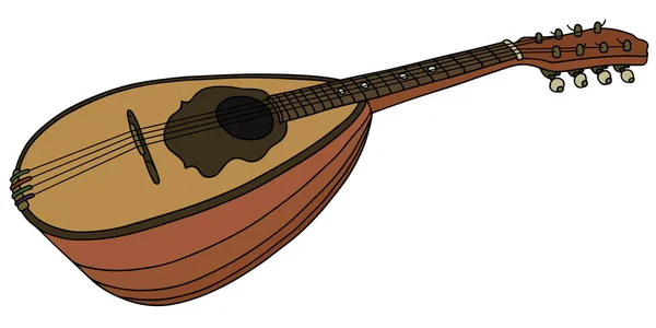 Classic portugal mandolin — Stock Vector