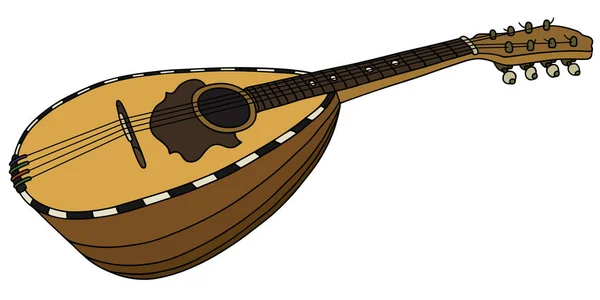 Tarihsel İtalya mandolin — Stok Vektör