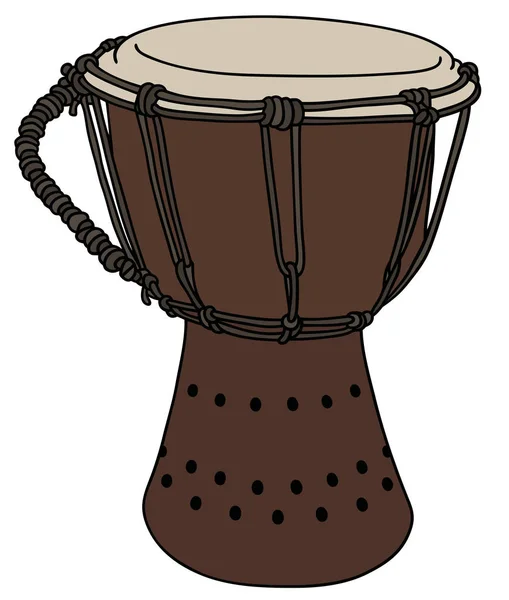 Small ethno drum — Stock Vector