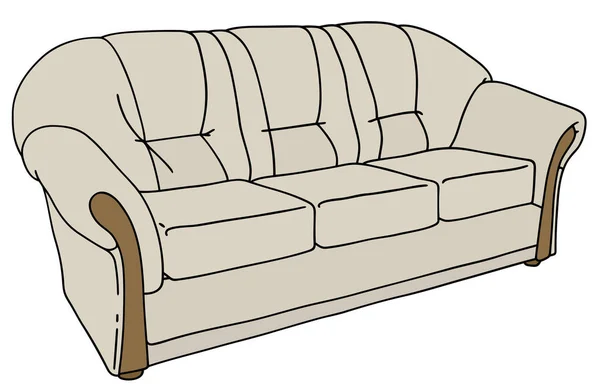 Sofa ringan nyaman - Stok Vektor
