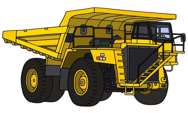 Caminhão de descarga de mineração — Vetor de Stock