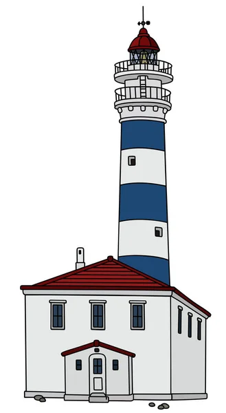 Old stone lighthouse — Stock Vector